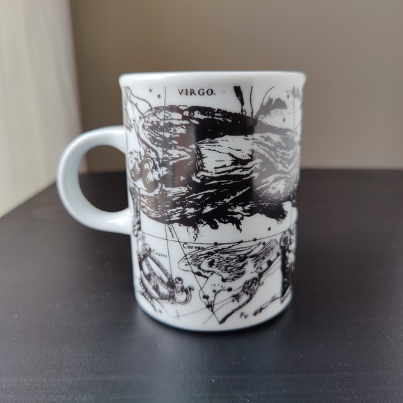Danesco zodiac theme ♈♉♊♋♑ coffee mug | be&w illustration 🖤🤍 - Picture 14 of 14